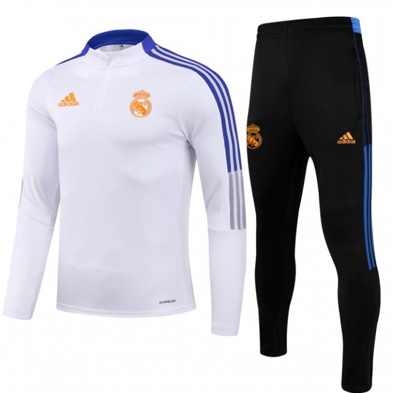Chandal Real M-adrid 2021/2022 blanco niño