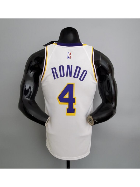 Camiseta Lakers Rondo#4 Crew Neck