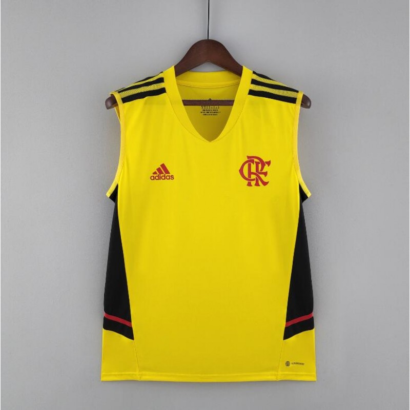 Camiseta Flamengo Vest Training Suit Yellow 22/23