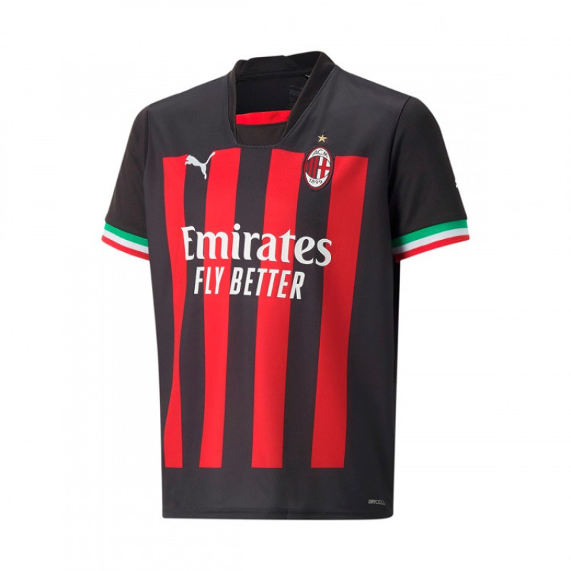 Camiseta Ac Milan Primera Equipación 2022-2023 Niño