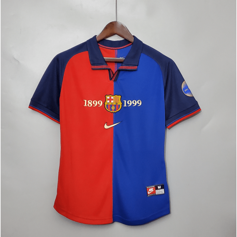 Camiseta Retro b-arcelona 100th Anniversary Primera Equipación