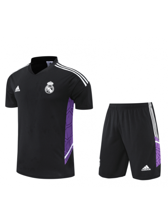 Camiseta De Entrenamiento Real M-adrid 22/23 Negro Púrpura