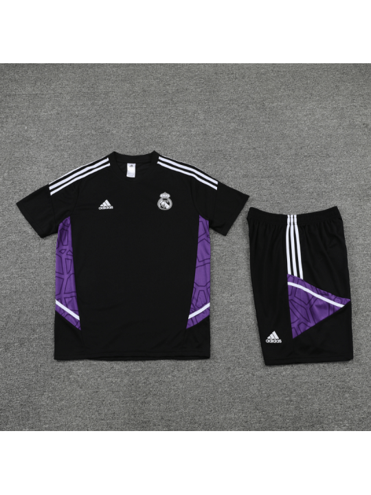 Camiseta De Entrenamiento Real M-adrid 22/23 Negro Púrpura