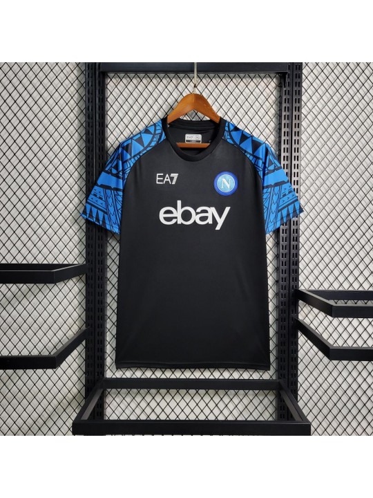 Camiseta Scc Napoli Pre-Match Negro 23/24