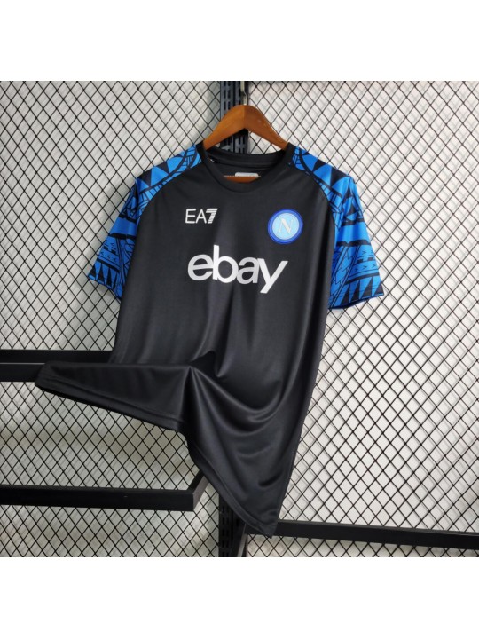 Camiseta Scc Napoli Pre-Match Negro 23/24