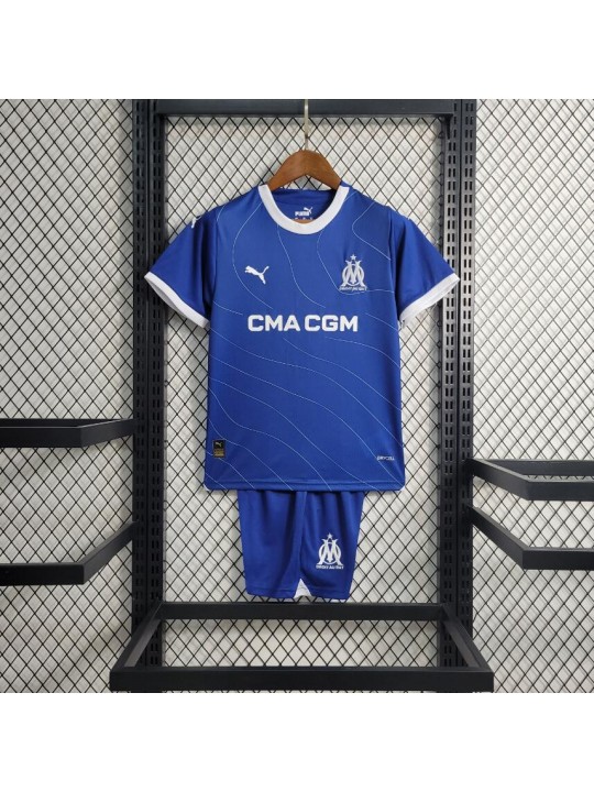 Camiseta Olympique Marsella Segunda Equipación 23/24 Niño