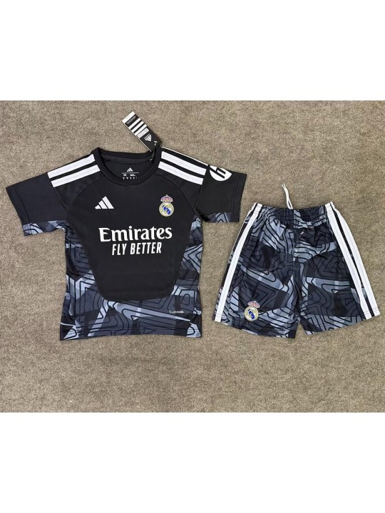 Camiseta Real Madrid Portero Negro 26/27 Niño