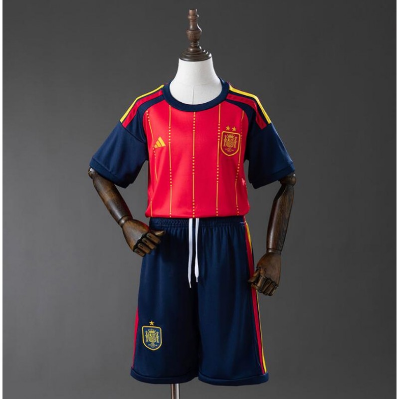 Camiseta España 1ª Equipación 2026 Campeón 2 Estrellas Niño