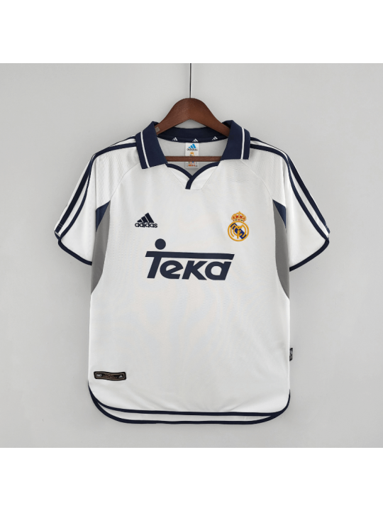 CAMISETA RETRO REAL MADRID PRIMERA EQUIPACIÓN 00/01