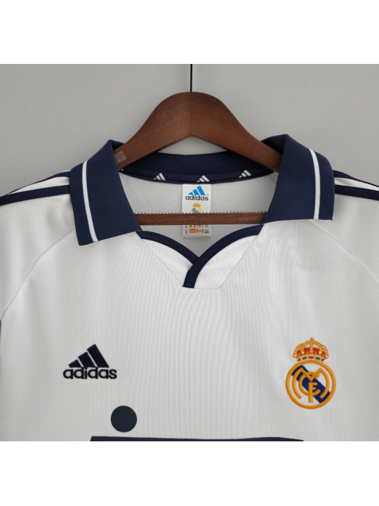 CAMISETA RETRO REAL MADRID PRIMERA EQUIPACIÓN 00/01