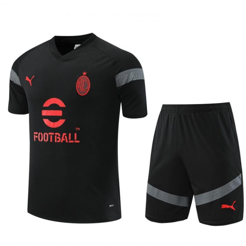 Camiseta AC Milan Pre-Match Negro 22/23 + Pantalones