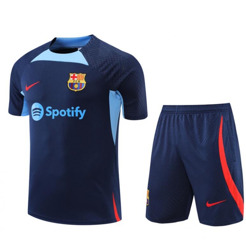 Camiseta FC b-arcelona Pre-Match 22/23 Azul + Pantalones