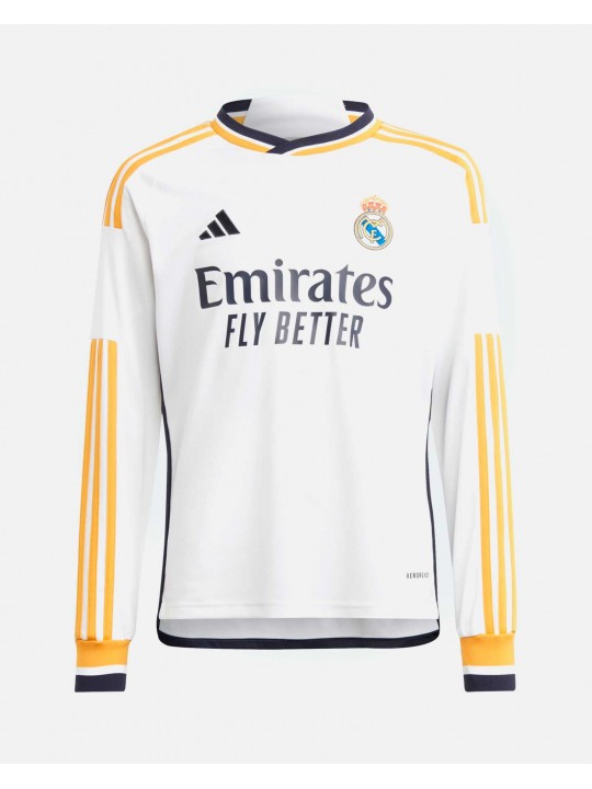 Camiseta de manga larga 1ª Real Madrid 2023/2024 Niño