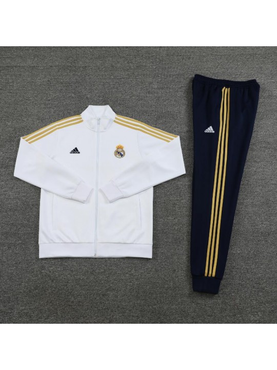 Chandal Entrenamiento Fc Real Madrid Blanco 2023 +Pantalones