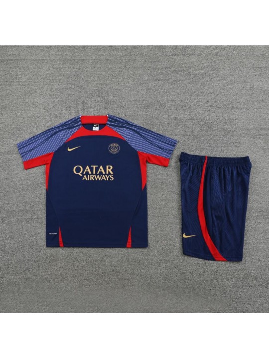 Camiseta FC Paris St. Germain Pre-Match 23/24 Navy + Pantalones