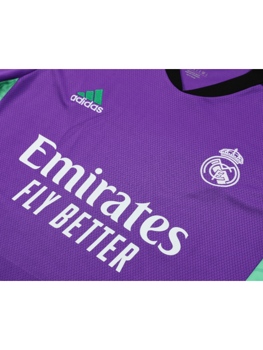 Camiseta Real Madrid CF Pre-Match 2022-2023 Púrpura + Pantalones