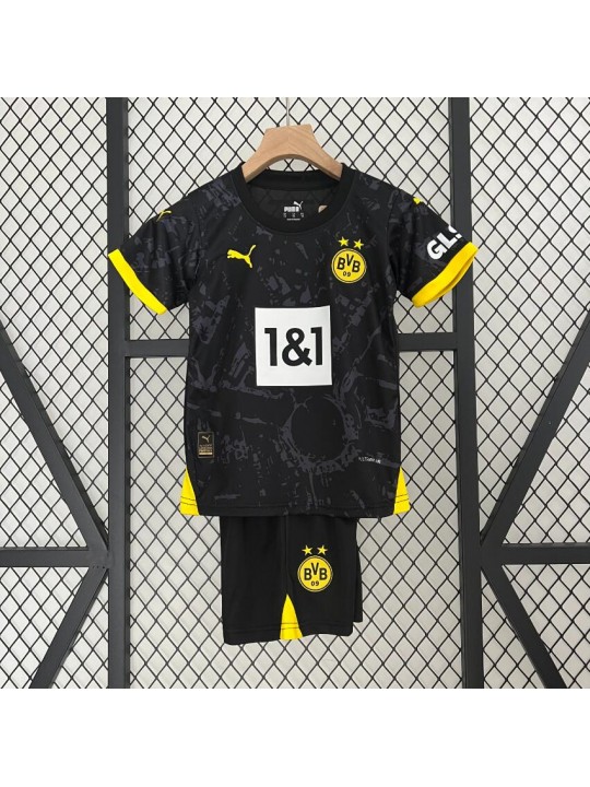 Camiseta Borussia Dortmund Segunda Equipación 23/24 Niño