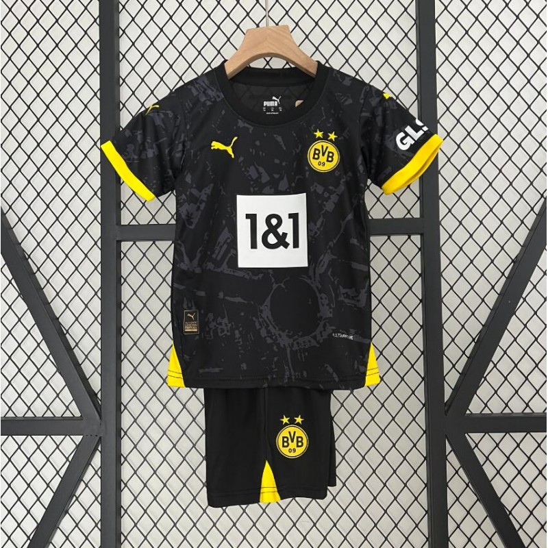 Camiseta Borussia Dortmund Segunda Equipación 23/24 Niño