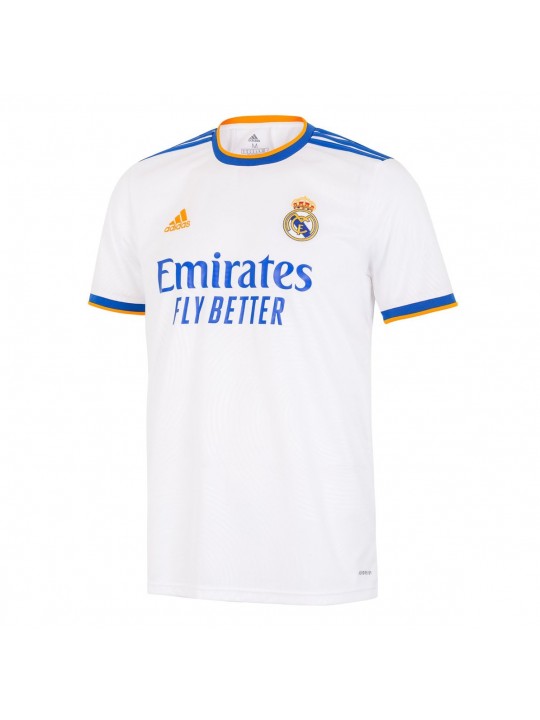 Camiseta Real M-adrid Niño Primera Equipación Blanca 21/22