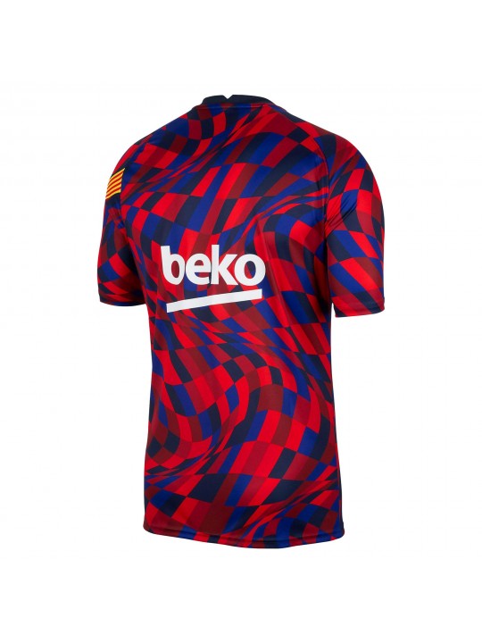 CAMISETA DE CALENTAMIENTO FC b-arcelona 2020/2021 ROJO