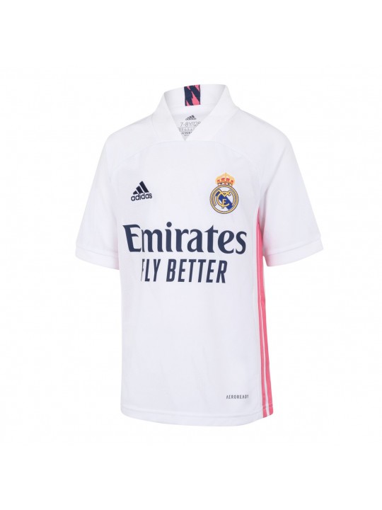 Camiseta Real M-adrid 1ª Equipación 2020/2021 Niño