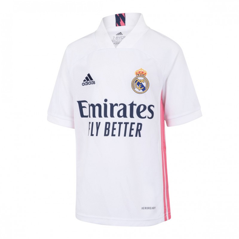 Camiseta Real M-adrid 1ª Equipación 2020/2021 Niño