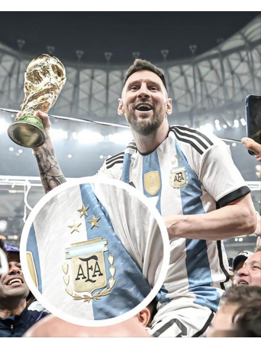 CAMISETA ARGENTINA PRIMERA EQUIPACIÓN Mundial Qatar 2022 3 Estrellas