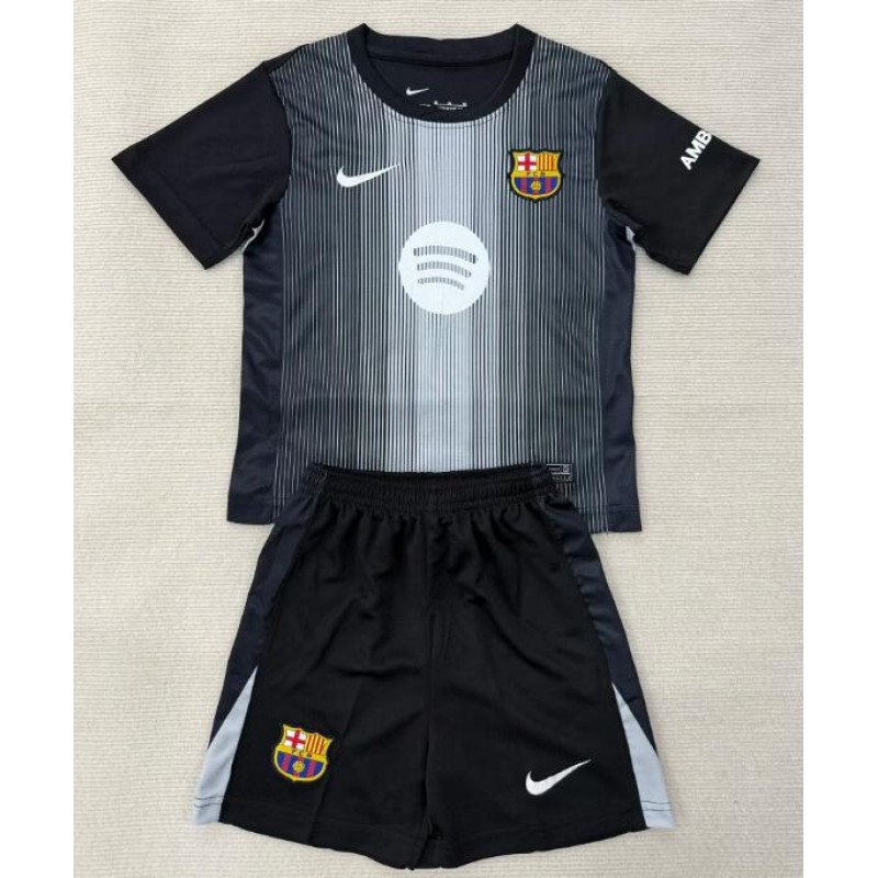Camiseta Barcelona Portero Negro 25/26 (Hombre/Niño)