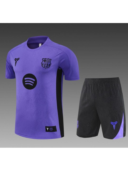 Camiseta Barcelona Colaboración 25/26 (Hombre/Niño) Púrpura + Pantalones