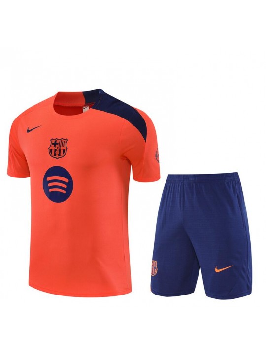 Camiseta Barcelona Pre-Match (Hombre/Niño) Naranja 25/26 +Pantalones