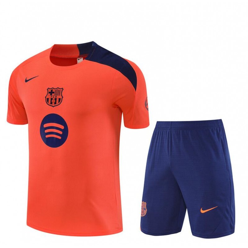 Camiseta Barcelona Pre-Match (Hombre/Niño) Naranja 25/26 +Pantalones