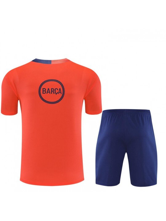 Camiseta Barcelona Pre-Match (Hombre/Niño) Naranja 25/26 +Pantalones