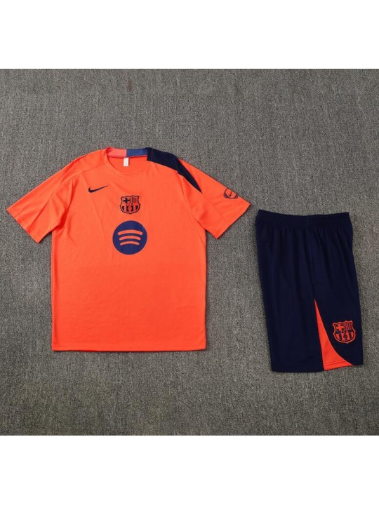 Camiseta Barcelona Pre-Match (Hombre/Niño) Naranja 25/26 +Pantalones