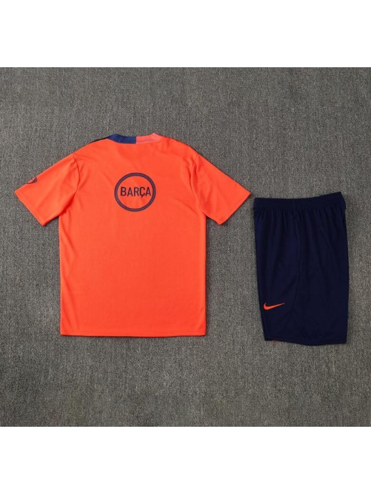 Camiseta Barcelona Pre-Match (Hombre/Niño) Naranja 25/26 +Pantalones