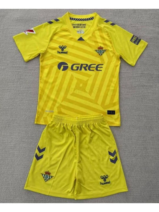 Camiseta Real Betis Portero 25/26 Amarillo Niño Camiseta Real Betis Portero 25/26 Amarillo Niño