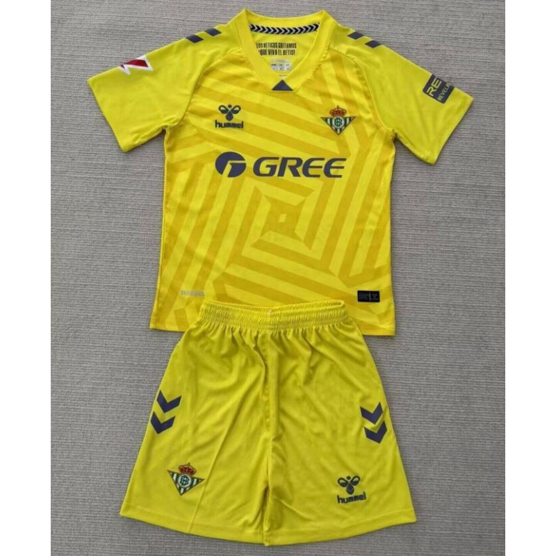 Camiseta Real Betis Portero 25/26 Amarillo Niño Camiseta Real Betis Portero 25/26 Amarillo Niño