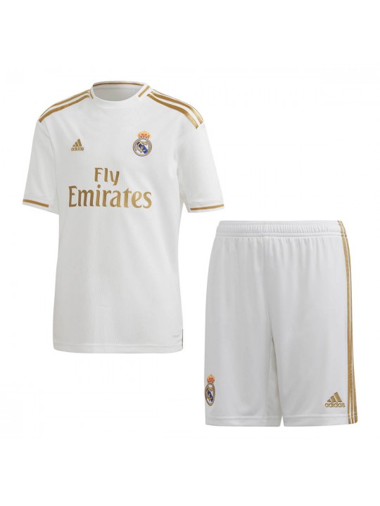 MINICONJUNTO PRIMERA EQUIPACIÓN REAL M-ADRID NIÑO