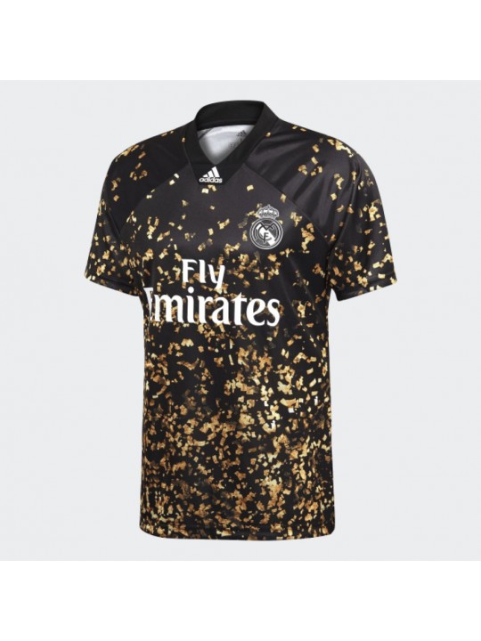 CAMISETA 4ª REAL M-ADRID 2019/2020 EA SPORTS NEGRO DORADO