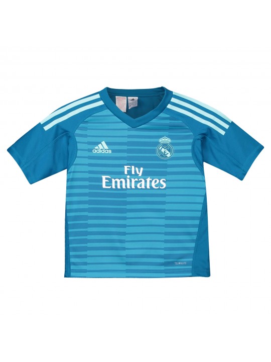 Conjunto mini 2ª equipación de portero del Real Madrid 2018-19 NIÑO