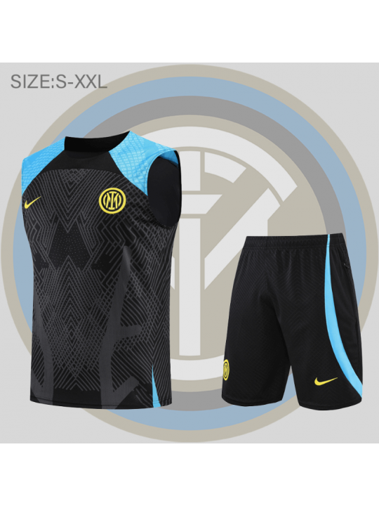 Camiseta De Fútbol Sin Mangas Inter Milan Pre-match 22/23 + Pantalones