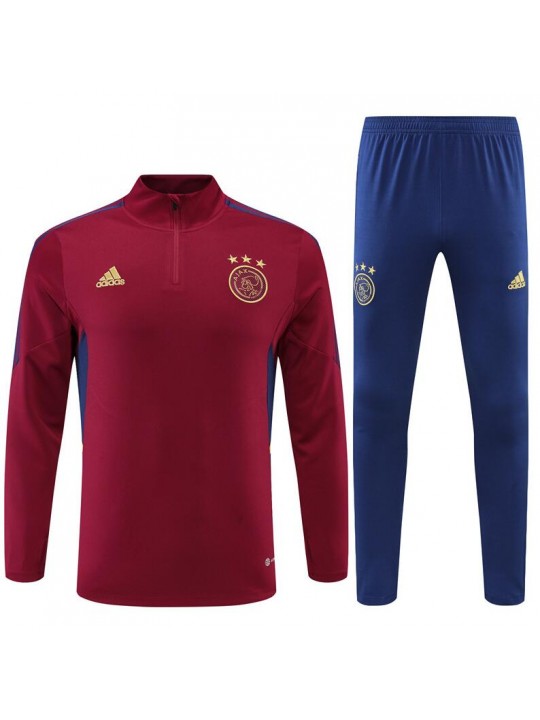 Sudadera Entrenamiento FC A jax Rojo Jujube 22/23