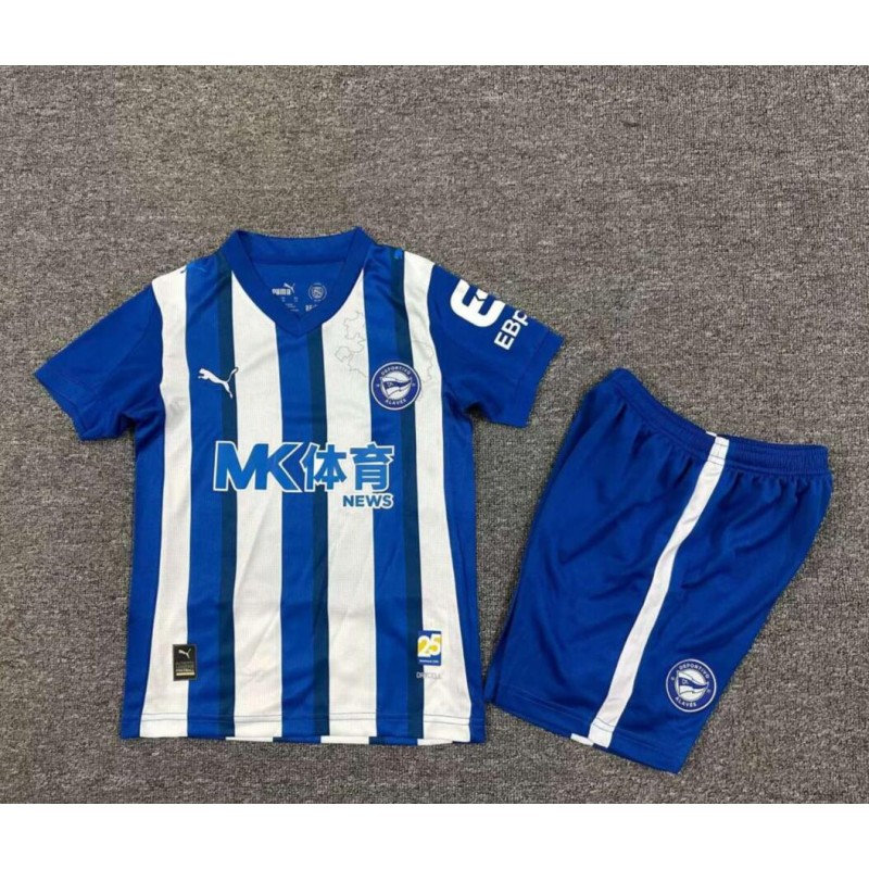 Camiseta Deportivo Alavés Primera Equipación 25/26 Niño