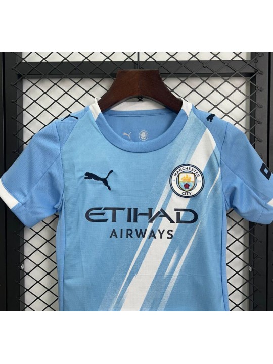 Camiseta Manchester City 1ª Equipación 25/26 Niño