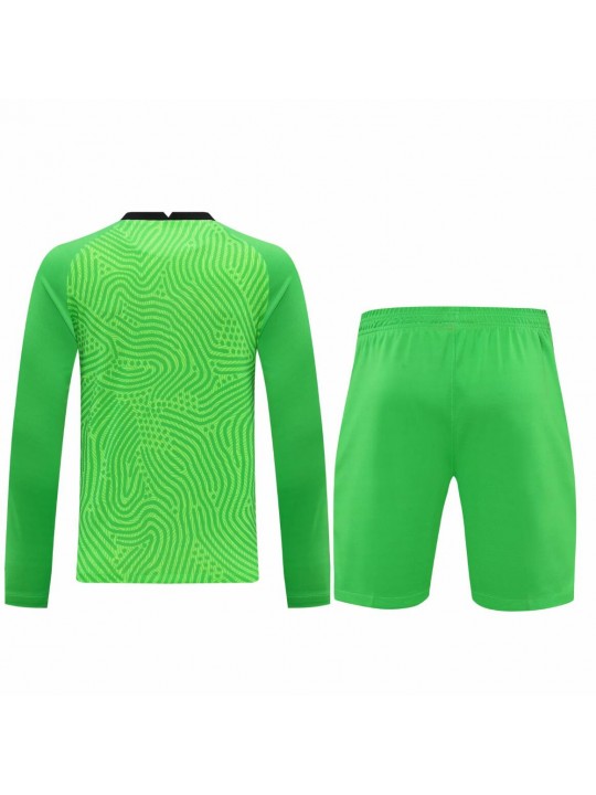 Camiseta París Saint-germain Portero Verde Manga Larga 2021