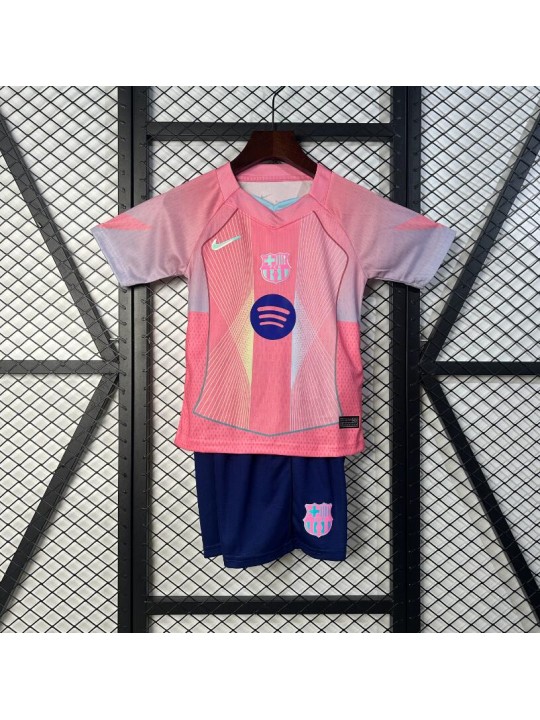 Camiseta Barcelona Rosa Niño 2025/2026