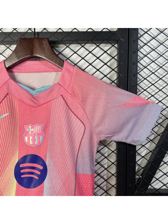 Camiseta Barcelona Rosa Niño 2025/2026