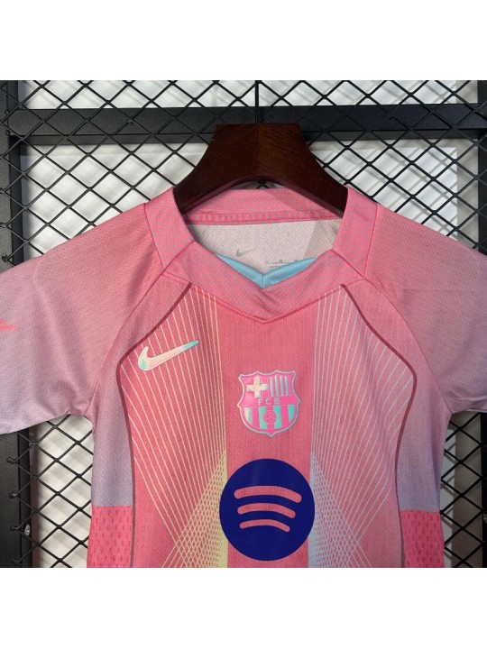 Camiseta Barcelona Rosa Niño 2025/2026