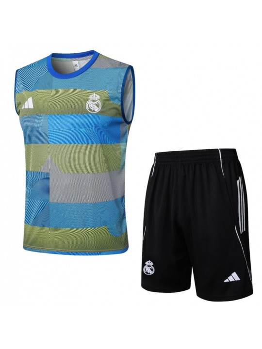 Camiseta Sin Mangas Real Madrid Pre-Match 25/26 + Pantalones