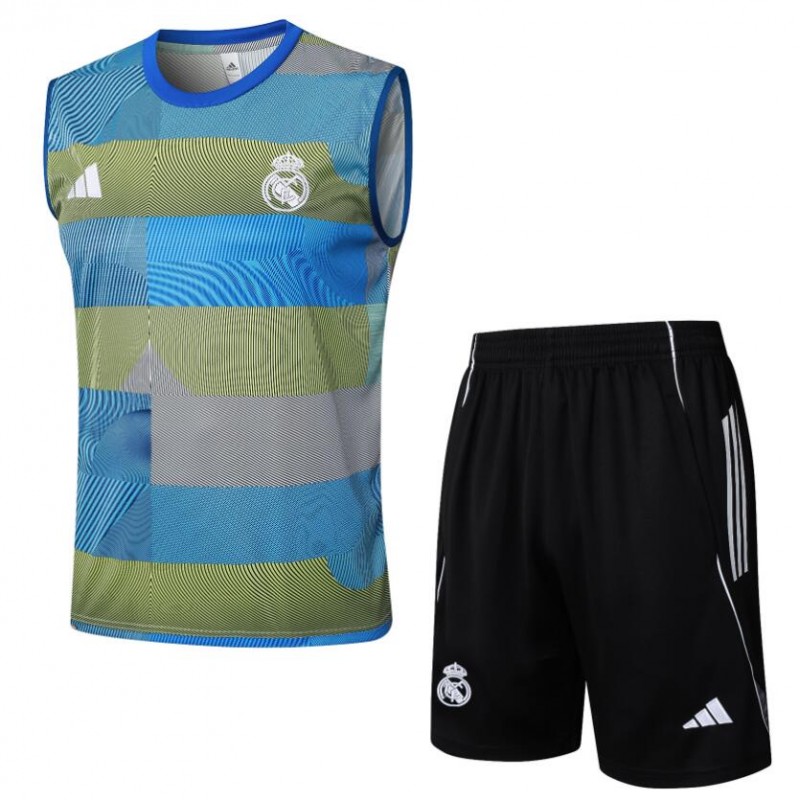 Camiseta Sin Mangas Real Madrid Pre-Match 25/26 + Pantalones