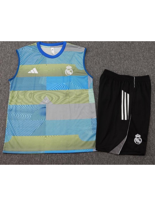 Camiseta Sin Mangas Real Madrid Pre-Match 25/26 + Pantalones